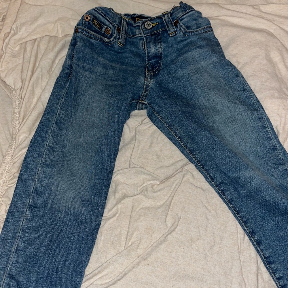 Dark straight jeans